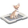 PawHut Dog Toilet Tray, Dog Litter Pee Pad Tray for Training Dogs, Dog Potty Tray Puppy Tray Pad Holder for Indoor, Balcony, Outdoor, 47 x 34 x 6cm