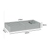 Outsunny Galvanised Raised Garden Bed, 180 x 90 x 30cm Raised Bed with Reinforcing Bars, Outdoor Raised Planter with Open Bottom for Vegetables, Flowers, Herbs, Silver