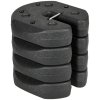 Outsunny Gazebo Weights Set of 4, 12KG Weights for Gazebo Legs with Reinforce Pins and Carry Belt, for Gazebos Shelters Marquees Tents