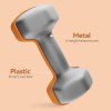 SPORTNOW Set of 2 Hex Dumbbells, Neoprene Weights Pair with Non-Slip Grip, Home Gym Fitness Training Equipment, 2 x 1.5kg, Orange