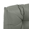 Outsunny 2Pcs Garden Tufted Pallet Cushion Seat Pad, Back Cushion Patio for Indoor Outdoor Use, 120L x 80W x 12Hcm, Grey