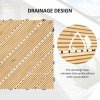 Outsunny 9 Pcs Wooden Interlocking Decking Tiles, 30 x 30 cm Anti-slip Outdoor Flooring Tiles, 0.81m² per Pack, All Weather Use for Patio, Balcony, Terrace, Hot Tub, Yellow