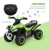 HOMCOM No Power Toddler Kids Ride on Car Walker Foot To Floor Slider w/ Music Lights for 18 - 36 Months Green