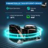HOMCOM Car Refrigerator, Portable 12/24V Compressor Fridge Freezer, Electric Cooler Box Down to -20°C for Camping, (50 L)