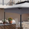 Outsunny Gazebo for 3.25m x 3.25m Frame, 2 Tier Gazebo Cover, UV Protection, Grey