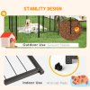 PawHut Dog Pen 16 Panels Puppy Pen Heavy Duty Pet Playpen for Indoor Outdoor for Dogs, Rabbits, Ducks 60cm High