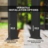 Outsunny 3 x 3(m) Garden Pergola with Retractable Roof Canopy, Aluminium Pergola Kit Gazebo with Roller Shade, UPF30+ Sun Shade Shelter for Porch, Dark Grey