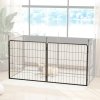 PawHut 2 Piece Dog Pen Expansion Pack for 80cm High Pet Playpen with 3 Connecting Stakes, Puppy Pen for Small and Medium Dogs