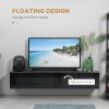 HOMCOM 160cm High Gloss Floating TV Unit Stand for TVs up to 70