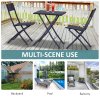 Outsunny 3 Pieces Folding Rattan Bistro Set, Garden Furniture Bistro Set with Folding Garden Table and Chairs, Wicker Balcony Furniture for Outdoor, Patio, Porch, Black