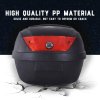 HOMCOM 28L Motorcycle Tail box Helmet Top Case Motorbike Luggage Storage Trunk Carrier Mount Rack w/ 2 Keys