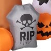 Outsunny 7.9FT Tall Halloween Inflatable Ghost Tree with Pumpkins, White Ghosts and Tombstone, Blow-Up Outdoor Halloween Decoration for Lawn, Garden, Party