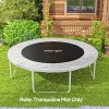 SPORTNOW Trampoline Replacement Mat with Eight Rows of Stitching, Spring Pull Tool, 42 V-Hooks, for 8ft Trampoline, Using 14cm Springs, Trampoline Jumping Mat, Black