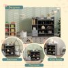 AIYAPLAY Toy Storage Unit, with 8 Removable Bins, Storage Shelves, Cabinet, Toy Organiser, for Playroom, Kids Room, Nursery, Grey
