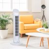 HOMCOM Tower Fan for Bedroom Cooling, 30 Inch Electric 70° Oscillating Fan with 3 Speed Settings, Standing Floor Fan for Home Office Indoor, White