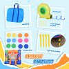 Outsunny 3-in-1 Kids Bouncy Castle with Slide Trampoline Basket, Inflatable Bounce House with Blower for Kids Age 3-8 Monster Design 2.5 x 1.8 x 1.75m