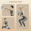 SPORTNOW Soft Kettlebell, 10kg Kettle Bell with Non-Slip Handle for Home Gym Weight Lifting and Strength Training, Green and Grey