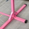 HOMCOM Height Adjustable Gymnastics Horizontal Bar For Kids Home Gym Training Children Junior Kip High Bar Fitness, Pink