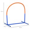 PawHut Dog Agility Equipment,4PCs Portable Dog Play Run Jump Obedience Training Set w/ Agility Bows, Carry Bag