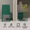 Outsunny Single Door Humane Rat Trap for Small Animals, Metal Outdoor and Indoor Squirrel Trap for Mice, Cats, Rabbits, 100 X 25 X 28cm, Dark Green