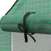 Outsunny Walk-in Greenhouse Cover Replacement with Roll-up Door and Mesh Windows, Reinforced PE Hot House Cover, COVER ONLY, 140 x 143 x 190cm, Green