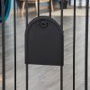 PawHut Dog Gate with Cat Flap Pet Safety Gate Barrier, Stair Pressure Fit, Auto Close, Double Locking, for Doorways, Hallways, 75-82 cm Black