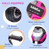 AIYAPLAY 3 in 1 Baby Trike, Tricycle, Balance Bike, Sliding Car, for ages 18-36 Months, 3-Wheel Motorcycle Design Ride On, Tricycle for Boys and Girls, with Headlights, Music, Horn - Pink