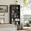 HOMCOM 6 Tier Bookshelf, Freestanding Bookcase with Adjustable Shelves, Display Storage Unit for Living Room, Bedroom, Study, 60 x 24 x 158.5 cm