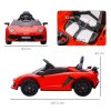 HOMCOM Lamborghini Aventador Licensed Kids' Electric Ride-on with Remote Control, 12V Powered Electric Car for Kids with Butterfly Doors, Auxiliary wheels, Music, Horn, Suspension - Red