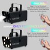 HOMCOM Smoke Machine with 3 RGB LED Lights, 13 Colours, 4 Effects, 450W 2000 CFM Fog Machine with Wired and Wireless Remote Control, for Halloween, Xmas, Wedding, Disco, Stage