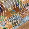 Pawhut 5 Tier Hamster Cage, Gerbil Cage with Tube Exercise Wheels, Tunnel, Water Bottle, Dishes, 58H x 46L x 30Wcm, Light Blue