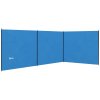 Outsunny 4 Pole Camping Windbreaks, Beach Wind Shield Shelter with Carry Bag and Steel Poles, Outdoor Caravan Privacy Shield, 540cm x 150cm, Blue