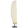 Outsunny Parasol Cover, 600D Oxford Cantilever Umbrella Cover Fit for 2-4m Parasol, Banana Umbrella Protector with Zipper for Outdoor Garden, Patio, White