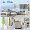 HOMCOM 7000 BTU Air Conditioning Unit, Smart Home WiFi App Compatible, 3-in-1 Portable Air Conditioner, Dehumidifier, Cooling Fan with 24H Timer, Remote, LED Display, 2 Speeds, Window Kit, 15m²