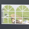 Outsunny 3 Meters Gazebo Replaceable Exchangeable Side Panel Wall Panels Walls With Window, Dark Grey