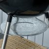 Outsunny Portable Kettle Charcoal Grill BBQ Smoker with Cover, Outdoor Round Barbecue with Lid, Thermometer, Turner, Knife, Clip, Storage Shelf, & Wheels for Party Patio Garden