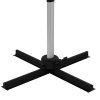 Outsunny 3 x 3(m) Cantilever Roma Parasol, Square Garden Umbrella with Cross Base, Crank Handle, Tilt, 360 Rotation and Aluminium Frame, Green