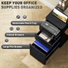 Vinsetto 3-Drawer Mobile Filing Cabinet, Steel Lockable File Cabinet for A4, Legal, Letter, Compact Under Desk Storage Unit with Pre-Assembled Body for Home Office, 30 x 45 x 59cm, Black
