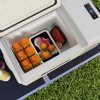 Outsunny 16L Car Refrigerator,  Portable Compressor Camping Fridge Freezer with 12/24V DC and 100-240V AC for Car, RV and Camping Use, Down to -20°C, Khaki