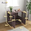 PawHut Dog Crate Furniture End Table, Pet Kennel for Small and Medium Dogs with Magnetic Door Indoor Animal Cage, Purple, 85 x 55 x 75 cm