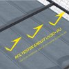 Outsunny Retractable Pergola Roof, Sun Shade Cover, UV30+ Protected Replacement Canopy Fabric for 2.85 x 2m Pergola, Dark Grey