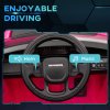 AIYAPLAY Land Rover Discovery Sport Licensed Kids Electric Car, 12V Ride on Car with Remote Control, LED Lights, Music, Horn, for Ages 3-6 Years, Pink