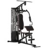 HOMCOM Multifunctional Home Gym Workout Station, 45kg Weight Stack Multi Gym Fitness Equipment for Full Body Fitness