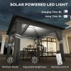 Outsunny 3 x 3(m) Pop Up Gazebo with Sides, 20 Solar-Powered LED Lights, Netting, Roller Bag, 4 Weight Bags, Marquee Party Tent, Height Adjustable Instant Event Shelter, Grey