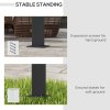 Outsunny 3 x 4m Pergola with Retractable Roof, Aluminium Frame Garden Gazebo Canopy Outdoor Sun Shade Shelter for Grill, Patio, Deck, Dark Grey