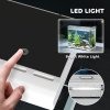PawHut 27L Fish Tank, Glass Aquarium with Filter System, LED Light, Water Pump, Fish Tank Starter Kits for Betta, Goldfish, Shrimps, White