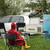 Outsunny 16L Car Refrigerator,  Portable Compressor Camping Fridge Freezer with 12/24V DC and 100-240V AC for Car, RV and Camping Use, Down to -20°C, Khaki