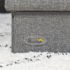 PawHut 3 Step Dog Steps with Storage Boxes, Cat Stairs for Bed, Pet Ladder for Couch, Sofa - Light Grey