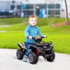 HOMCOM 6V Kids Electric Ride on Car Toddlers Quad Bike All Terrain Vehicle Toy With Music for 18-36 months Black