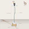 HOMCOM Clothes Steamer, Upright Garment Steamer Wrinkle Remover with Large 1.8L Water Tank, Adjustable Height, for Home Clothing, Curtains, Wedding Dresses, Silk, Sofa, Gold Tone